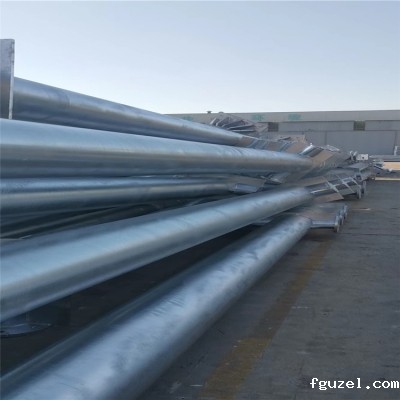 标志杆厂家实拍镀锌加工图