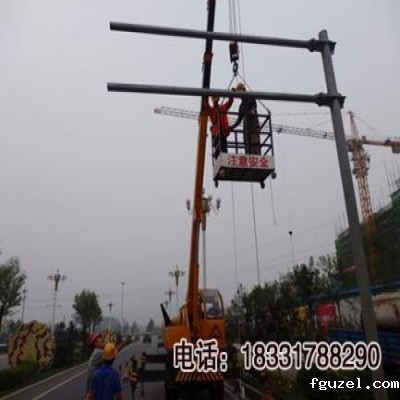 大同市交通标志杆【双悬臂式标牌立柱】厂家