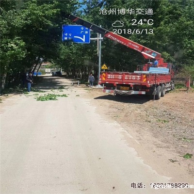 延边安装单悬臂式标志杆